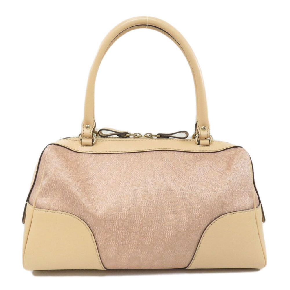 Gucci Handbag Boston Lovely Leather GG Bag Canvas